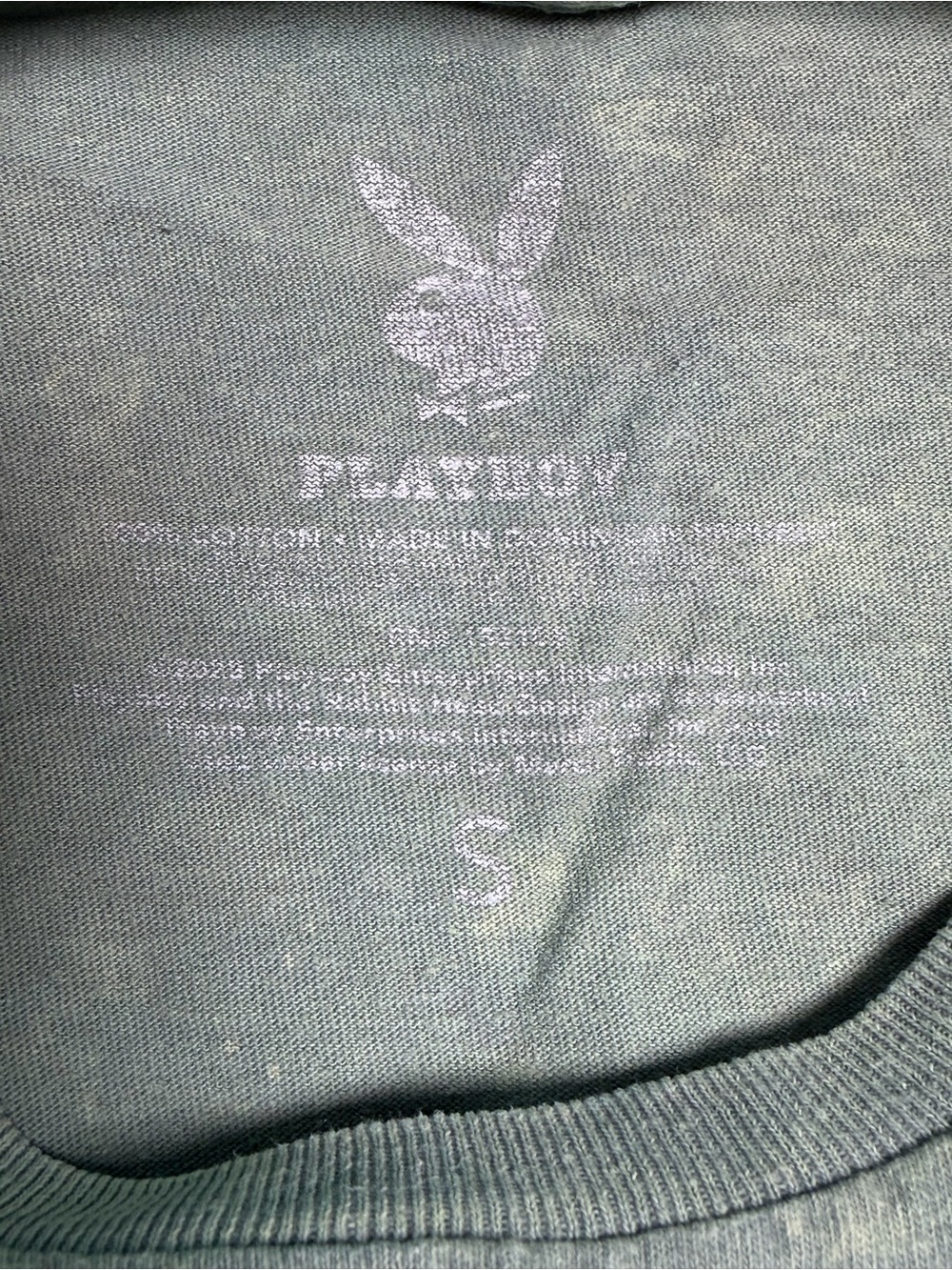 Playboy Vintage Style Graphic Tee Small Y2K Retro Scooter Acid Wash Grunge - Picture 4 of 4